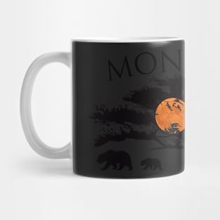 Montana Tree and Grizzlies Mug